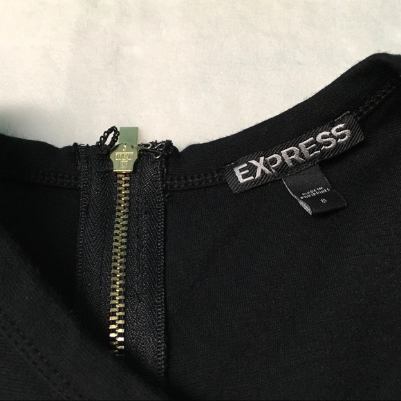 Black EXPRESS Dress with front cut - Picture 3 of 4